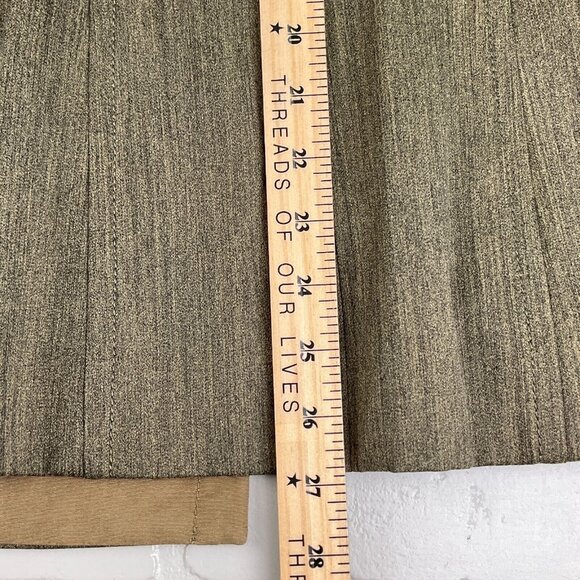 Carlise Suit Women Jacket 4/Pants 8 Green Bronze Zipper 2pc Wool Silk NWT VTG - Picture 13 of 16